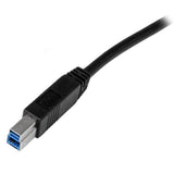StarTech.com Cable Certificado 2m USB 3.0 Super Speed USB B Macho a USB A Macho Adaptador para Impresora - Negro Cables 