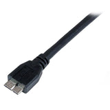 StarTech.com Cable Certificado 1m USB 3.0 Super Speed SS Micro USB B Macho a USB A Macho Adaptador - Negro Cable USB 3.2 Gen 1 (3.1 Gen 1) USB A Micro-USB B Macho