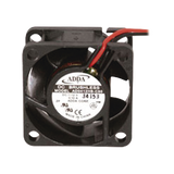 Ventilador Axial, sin Escobillas de 40 X 40 X 20 mm, Rodamiento de Baleros, Cables de 30 cm, 12 Vcc, 100 mA, 8.8 CFM.