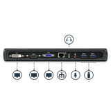 StarTech.com Docking Station USB 3.0 de 2 Monitores para Portátil - HDMI/DVI/VGA - Hub Ladrón 3x USB-A - GbE - Audio - Replicador de Puertos Universal USB-A - Win/macOS/ChromeOS - TAA Laptop Alámbrico USB 3.2 Gen 1 (3.1 Gen 1) Type-B 3 1