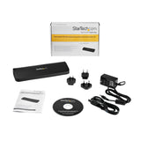 StarTech.com Docking Station USB 3.0 de 2 Monitores para Portátil - HDMI/DVI/VGA - Hub Ladrón 3x USB-A - GbE - Audio - Replicador de Puertos Universal USB-A - Win/macOS/ChromeOS - TAA Laptop Alámbrico USB 3.2 Gen 1 (3.1 Gen 1) Type-B 3 1