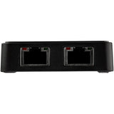 StarTech.com Adaptador Tarjeta de Red NIC Externa USB 3.0 2 Puertos Gigabit Ethernet RJ45 y Puerto USB tarjetas de red Alámbrico USB Ethernet 2