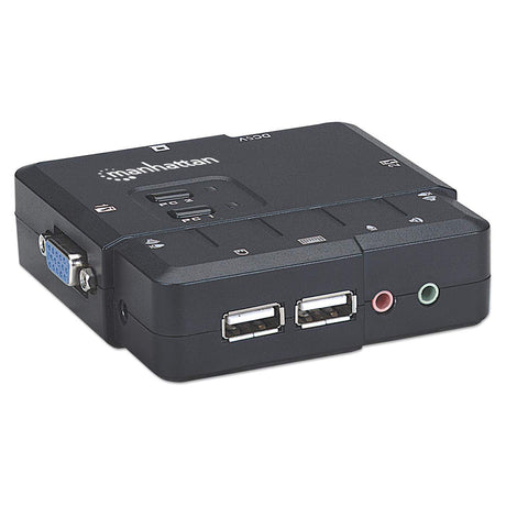 Manhattan Switch KVM Compacto de 2 Puertos interruptores kvm 2 USB USB VGA