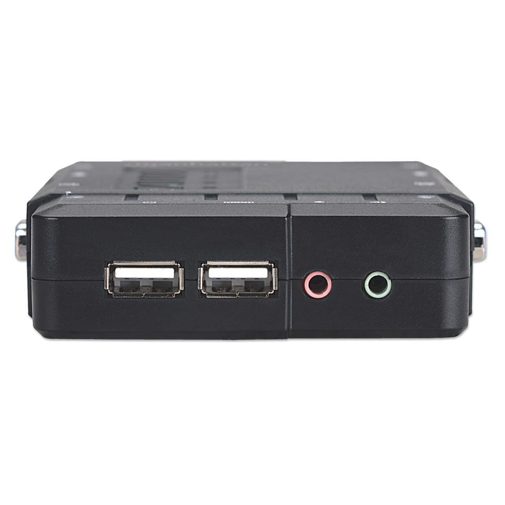 Manhattan Switch KVM Compacto 4 Puertos interruptores kvm 4 USB USB VGA