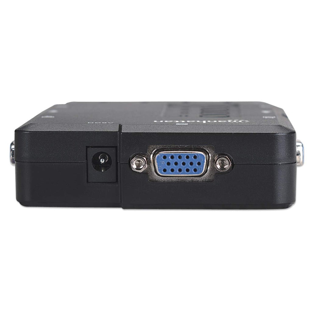 Manhattan Switch KVM Compacto 4 Puertos interruptores kvm 4 USB USB VGA
