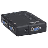 Manhattan Switch KVM Compacto 4 Puertos interruptores kvm 4 USB USB VGA