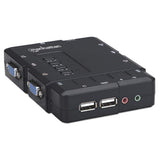 Manhattan Switch KVM Compacto 4 Puertos interruptores kvm 4 USB USB VGA