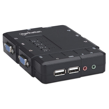 Manhattan Switch KVM Compacto 4 Puertos interruptores kvm 4 USB USB VGA