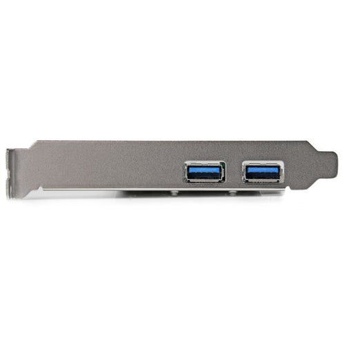 StarTech.com Adaptador Tarjeta Controladora PCI Express PCI-E 2 Puertos USB 3.0 con Alimentación SATA Tarjetas y adaptad