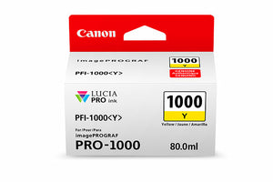 Canon PFI-1000 cartucho de tinta 1 pieza(s) Original Amarillo, Un solo paquete