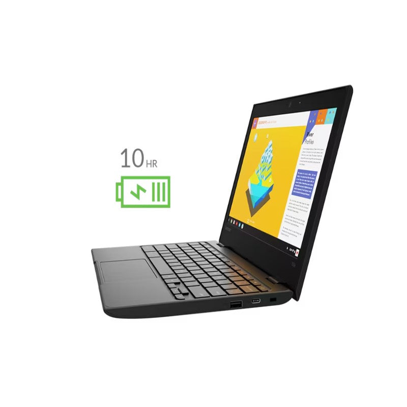 Laptop Lenovo 100E Chromebook 11.6" A4-9120C 4GB 32GB Teclado Inglés Negro 82CD0000US