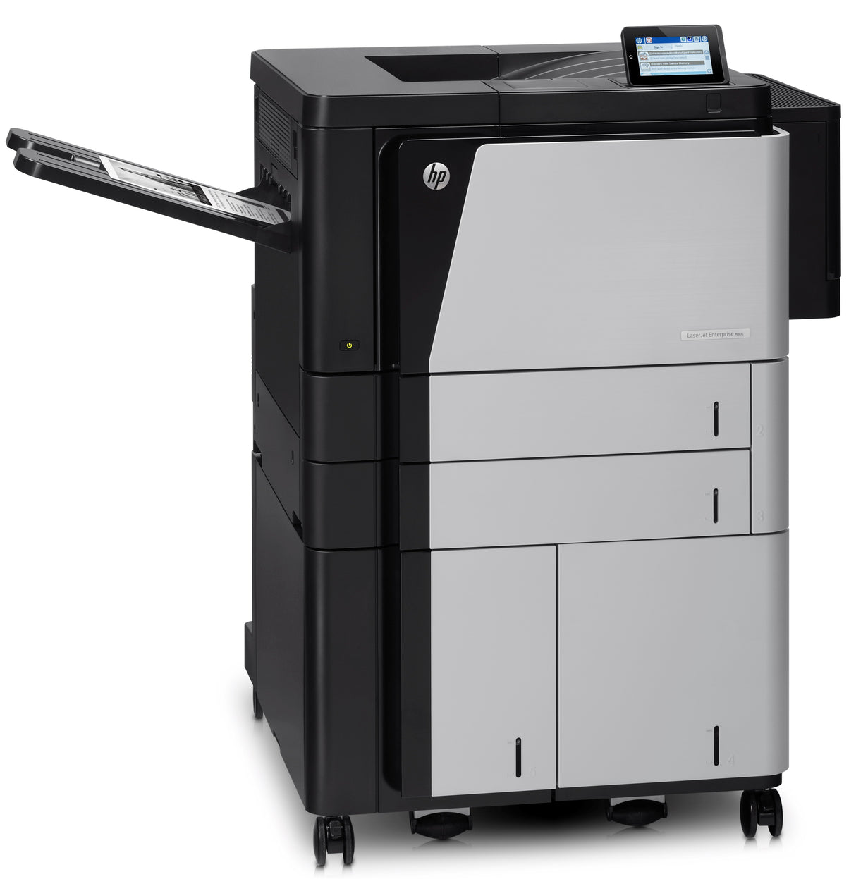 HP LaserJet Enterprise M806x+ Blanco y negro Impresora, Ethernet solamente; Doble cara, 1200 x 1200 DPI, 56 ppm, Impresión a doble cara