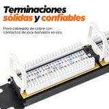 Intellinet Panneau de brassage Cat6, UTP, 24 ports, 1U, noir paneles de parcheo Ethernet rápido, Gigabit Ethernet 24 RJ-45 U/UTP (UTP)