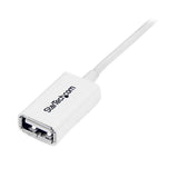 StarTech.com Cable de 1m de Extensión Alargador USB 2.0 - Macho a Hembra USB A - Extensor - Blanco Cable USB 2.0 USB A USB A Macho