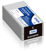 Epson SJIC22P(K): Ink cartridge for ColorWorks C3500 (Black) Cartucho de Tinta Tinta a base de pigmentos 1 pieza(s) Original Tinta a base de pigmentos