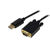 StarTech.com Cable 3m de Vídeo Adaptador Conversor DisplayPort DP a VGA - Convertidor Activo - 1080p - Negro Adaptadores