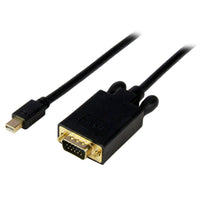 StarTech.com Cable 1,8m Mini DisplayPort a VGA - Cable Adaptador Activo Mini DP a VGA - 1080p - mDP 1.2 o Thunderbolt 1/2 Mac/PC a Monitor VGA - Cable Convertidor Cable Derecho Derecho 1,83 m mini DisplayPort