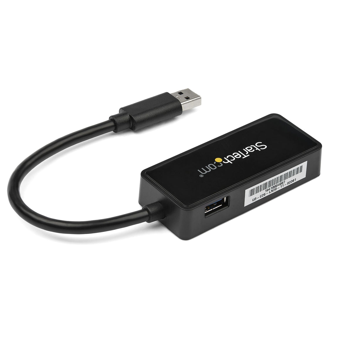 StarTech.com Adaptador Tarjeta de Red NIC Externa USB 3.0 de 1 Puerto Gigabit Ethernet RJ45 y Puerto USB - Negro tarjetas de red Alámbrico USB Ethernet 1