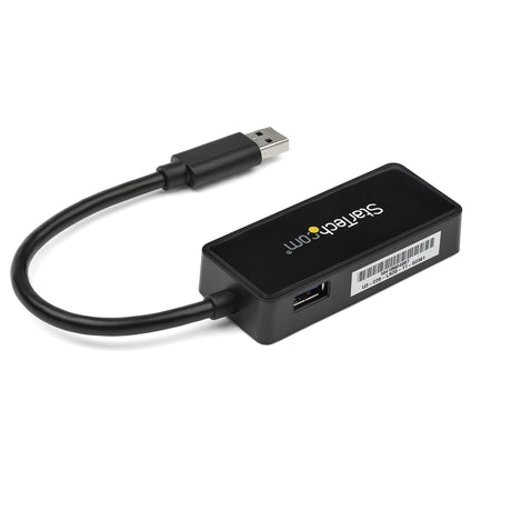 StarTech.com Adaptador Tarjeta de Red NIC Externa USB 3.0 de 1 Puerto Gigabit Ethernet RJ45 y Puerto USB - Negro tarjetas de red Alámbrico USB Ethernet 1