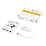 StarTech.com Adaptador Tarjeta de Red NIC Externa USB 3.0 de 1 Puerto Gigabit Ethernet RJ45 y Puerto USB - Blanco Tarjet