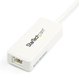 StarTech.com Adaptador Tarjeta de Red NIC Externa USB 3.0 de 1 Puerto Gigabit Ethernet RJ45 y Puerto USB - Blanco Tarjet