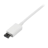 StarTech.com Cable Adaptador 1m USB A Macho a Micro USB B Macho para Teléfono Móvil Smartphone - Blanco Cables USB USB 2