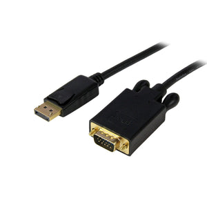 StarTech.com Cable 4,5m de Vídeo Adaptador Conversor DisplayPort DP a VGA - Convertidor Activo - 1080p - Negro Adaptador