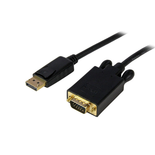 StarTech.com Cable 4,5m de Vídeo Adaptador Conversor DisplayPort DP a VGA - Convertidor Activo - 1080p - Negro Adaptador