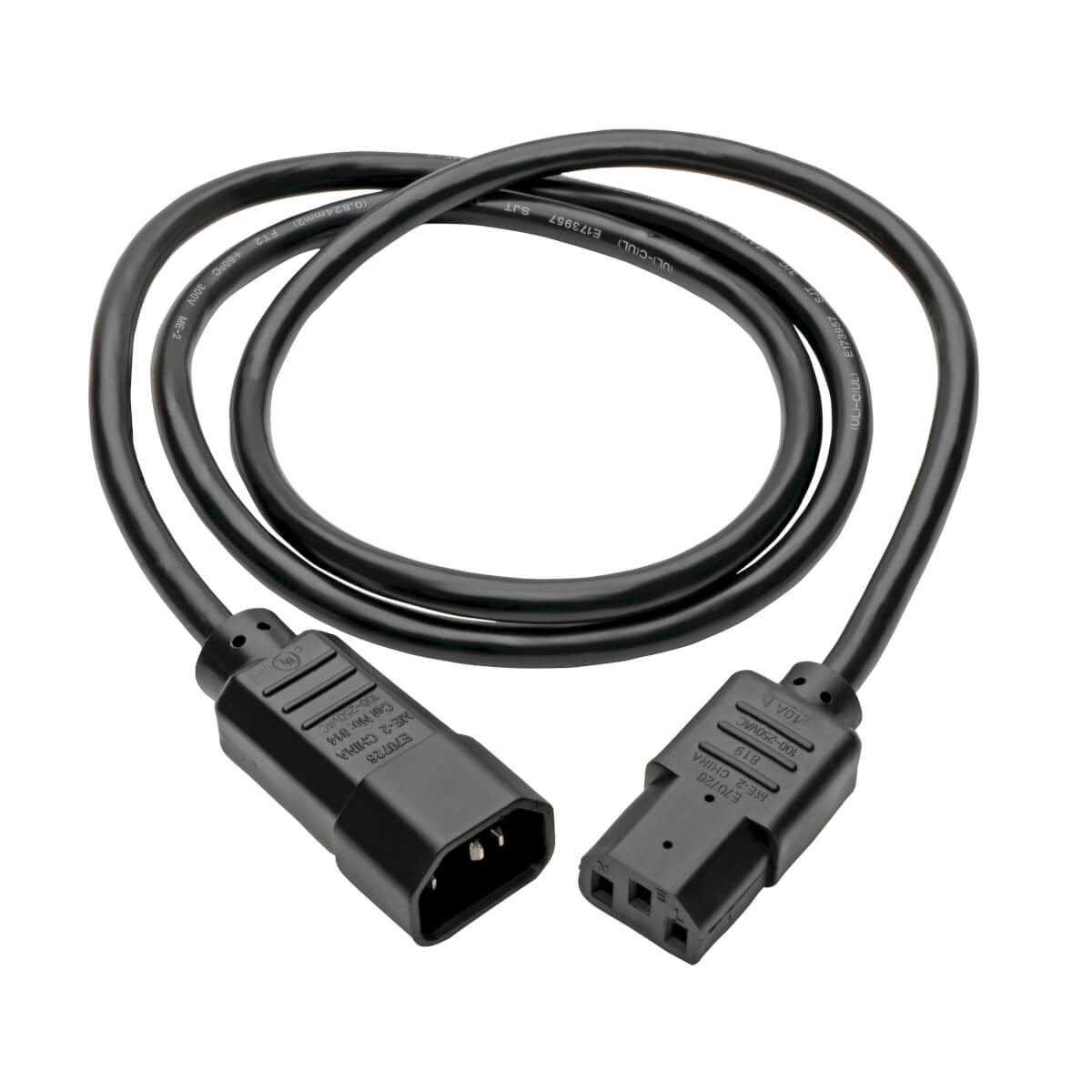 Tripp Lite P004-003 Cable de Alimentación para PDU, C13 a C14 - 10A, 250V, 18 AWG, 91.4 cm [3 pies], Negro, Acoplador C1