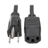 Tripp Lite P006-008-13A Cable de Alimentación de CA para Computadora de Escritorio, NEMA 5-15P a C13 - 13A, 125V, 16 AWG