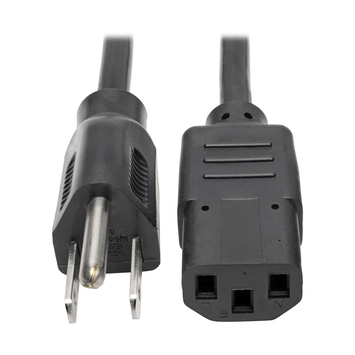 Tripp Lite P006-020 Cable de Alimentación de CA para Computadora de Escritorio, NEMA 5-15P a C13 - 10A, 125V, 18 AWG, 6.