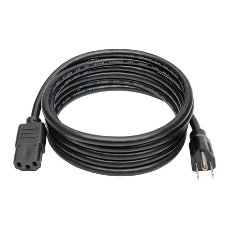 Tripp Lite P006-008-13A Cable de Alimentación de CA para Computadora de Escritorio, NEMA 5-15P a C13 - 13A, 125V, 16 AWG