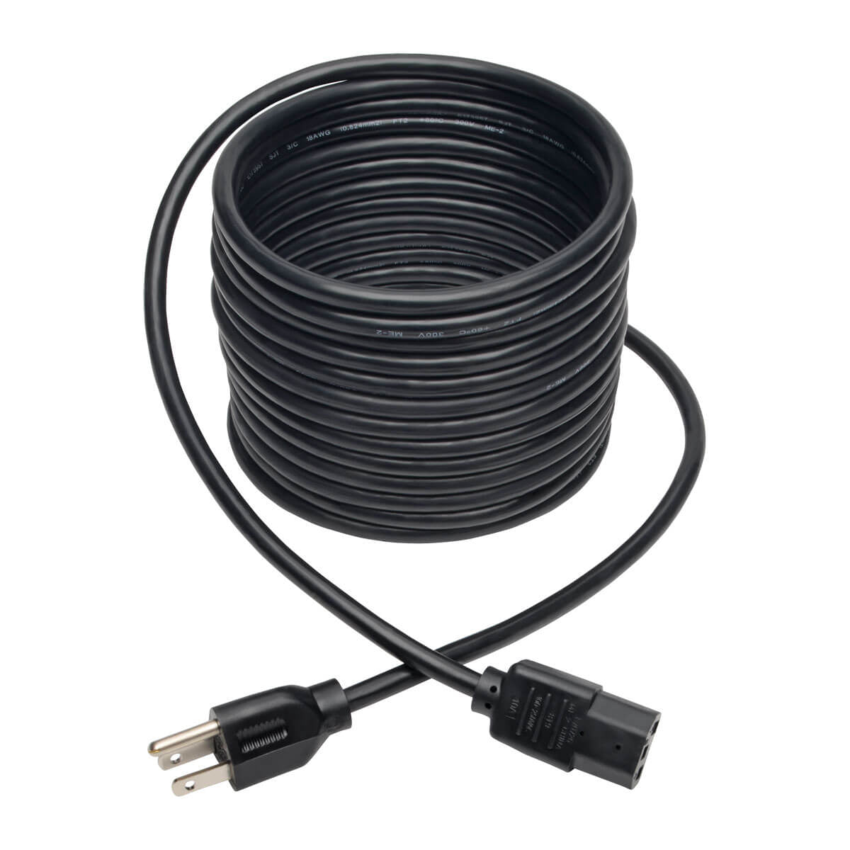 Tripp Lite P006-020 Cable de Alimentación de CA para Computadora de Escritorio, NEMA 5-15P a C13 - 10A, 125V, 18 AWG, 6.