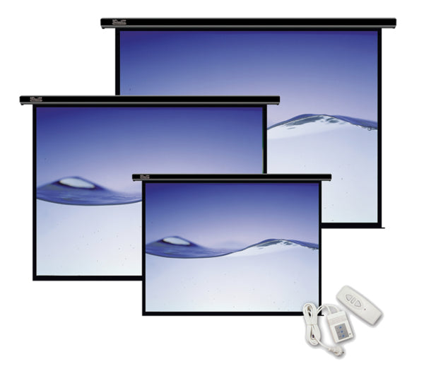 Klip Xtreme KPS-502 pantalla de proyección 2.54 m (100"), Motorizado, Blanco