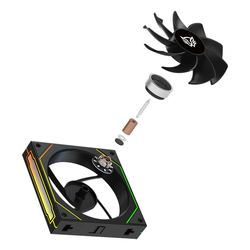 Balam Rush Eolox Link-R EXL95R Gabinete de la computadora Ventilador 12 cm Negro, 800 RPM, 1800 RPM
