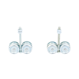 ECO KIT 4C - M / Kit de Carretillas de Cuatro Ruedas / Carga Soportada de 150 lbs / Incluye Dos Carretillas Para Puertas Colgantes
