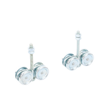 ECO KIT 4C - M / Kit de Carretillas de Cuatro Ruedas / Carga Soportada de 150 lbs / Incluye Dos Carretillas Para Puertas Colgantes