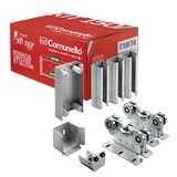 KIT para puertas autoportantes de hasta 3 m y 600 kg con guia para puertas corredizas