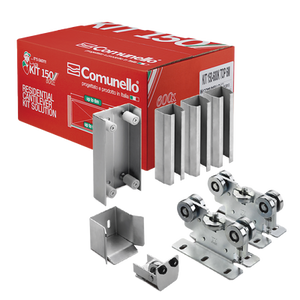 KIT para puertas autoportantes de hasta 3 m y 600 kg con guia para puertas corredizas