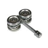ECO KIT 4C - M / Kit de Carretillas de Cuatro Ruedas / Carga Soportada de 150 lbs / Incluye Dos Carretillas Para Puertas Colgantes