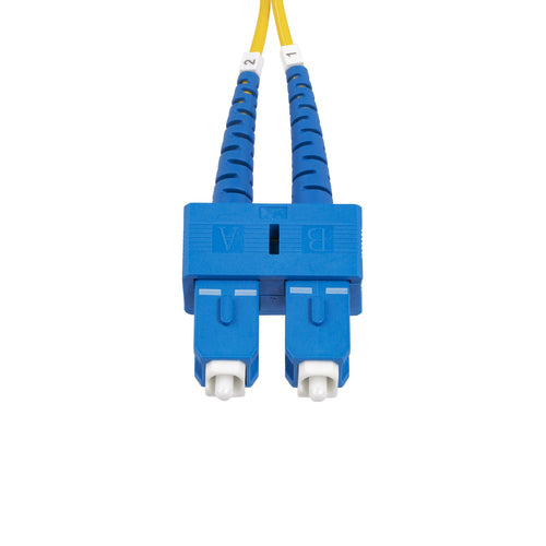 StarTech.com Cable de Fibra Óptica Dúplex SC a SC (UPC) OS2 Monomodo de 1m - 9/125µm - 40G/100G - Resistente a Dobleces 