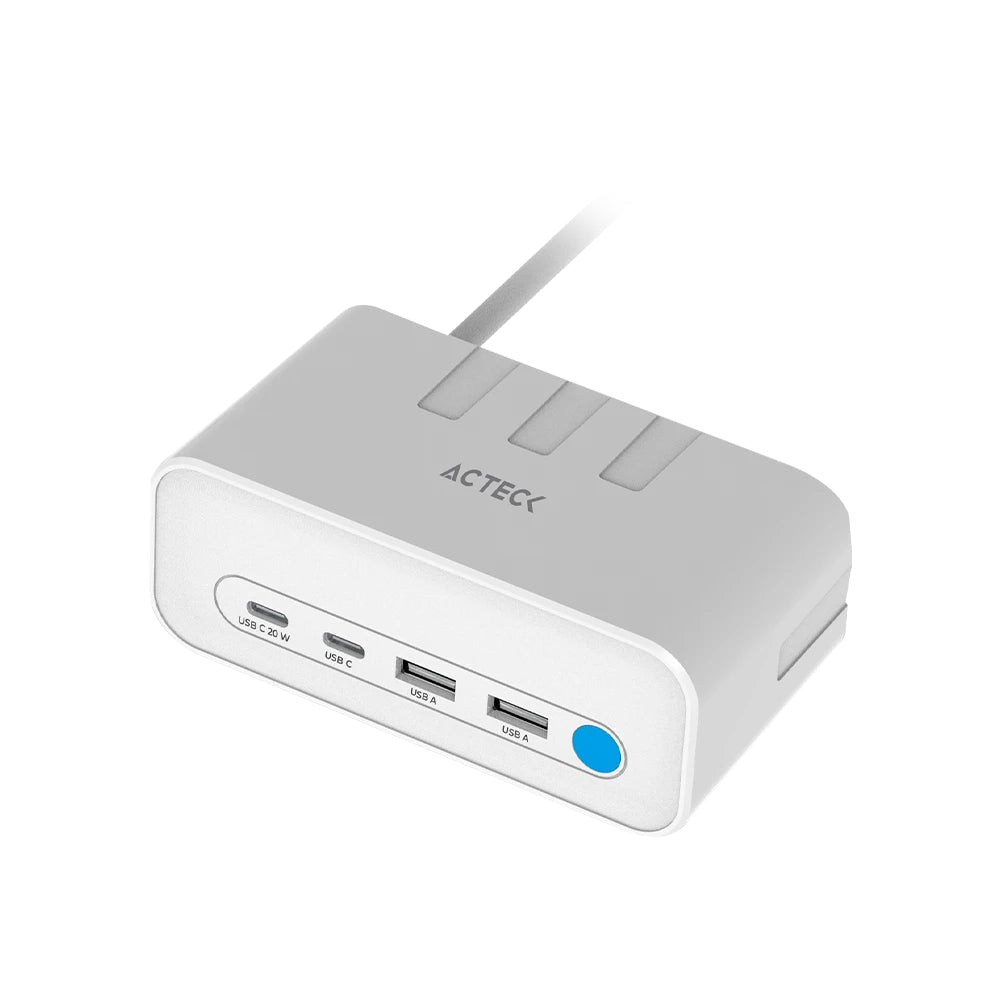 Acteck Energon Mate CE676 Universal Blanco Corriente alterna Carga rápida Interior
