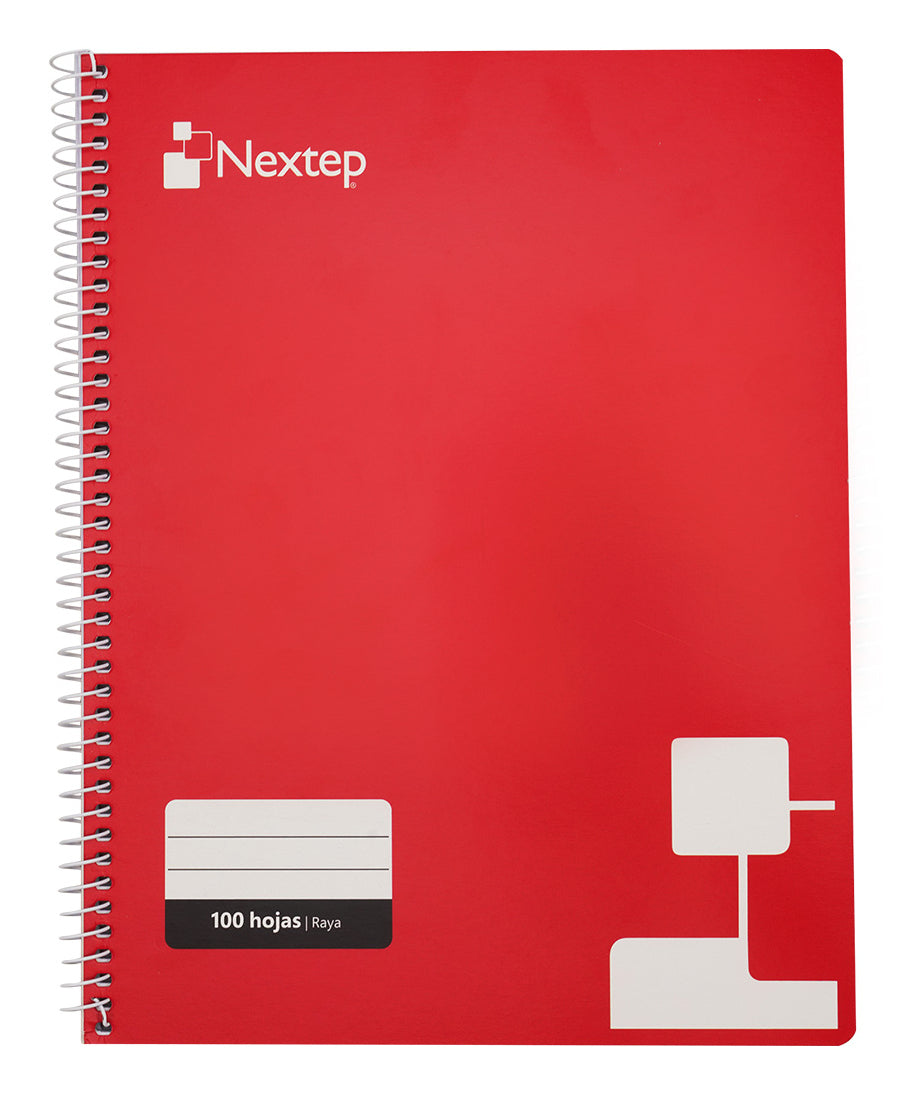 Nextep NE-007R libreta 100 hojas Rojo, Monocromático, Universal | Libretas