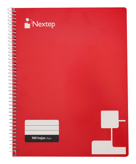 Nextep NE-007R libreta 100 hojas Rojo, Monocromático, Universal | Libretas