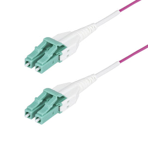 StarTech.com Cable de Fibra Óptica Multimodo OM4 LC a LC UPC de 10m - 50/125µm - 40G/100G - Violeta Érica - LOMMF/VCSE -