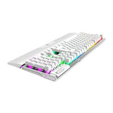 Balam Rush BR-936798 teclado Juego USB Blanco, Tamaño completo (100%), Alámbrico, Interruptor mecánico