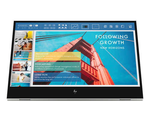 1B065AA#AC3 - HP E-Series Monitor portátil HP E14 G4 Monitor 35,6 cm (14") 1920 x 1080 Pixeles Full HD Edge LED Plata