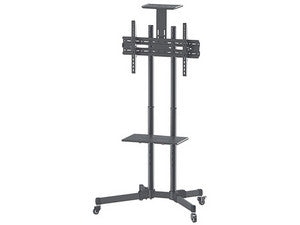 Soporte Carrito TV Universal 37"-70", Altura Ajustable, Ruedas Bloqueables