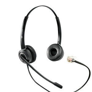 VT6200-UNC-D-RJ09-03, Diadema Binaural, conector RJ09 para Grandstream, Yealink y Snom