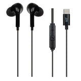 STF ST-E60969 audífono y auriculare Auriculares Alámbrico Intra auditivo Llamadas/Música USB Tipo C Negro